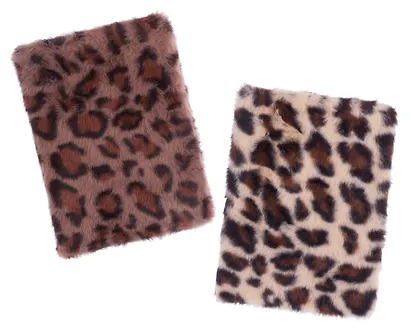 Книга для записей А5 80л лин. "Лео" с мехом, ассорти - фото 2