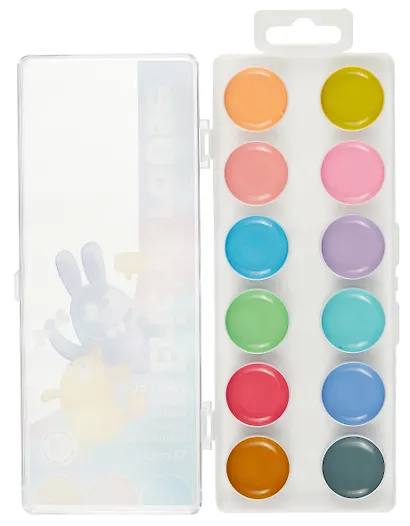 Краски акварельные 12 цветов "Jolly Friends Pastel", Erich Krause - фото 3