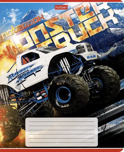 Тетрадь в клетку Hatber, MonsterTruck, 24 листа, в ассортименте - фото 3
