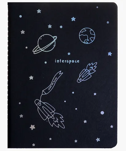 Записная книжка А6 26л "Interspace" сшивка, черн.внутр.блок, ассорти, Be positive - фото 6