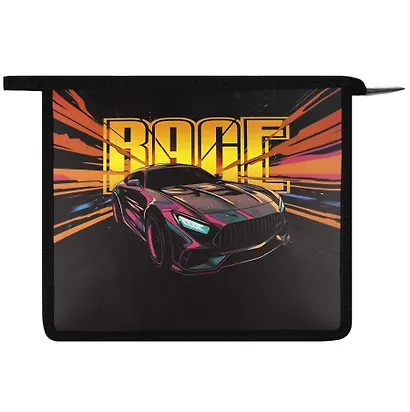 Папка для тетрадей А5 "КОСМИЧЕСКАЯ МАШИНА" 23,5*19*5см картон/пластик, молния - фото 2