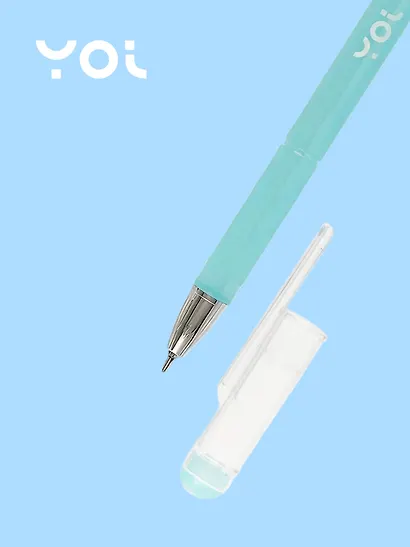 Ручки шариковые синие 12 штук "Softness" 0,5 мм, Yoi - фото 2