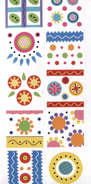 Дымковская роспись. Раскраска с наклейками - фото 5