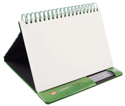 Скетчбук для графики 17,5*25 40л "Ладога" зеленый, жестк.обложка, настольный, 160г/м2, 100% целлюлоза - фото 3