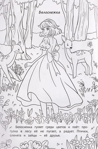 Красавицы из сказок: книжка-раскраска - фото 3