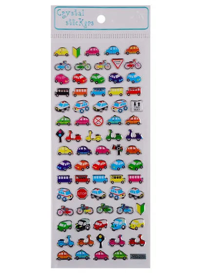 Наклейки эпоксидные Авто микс JYG270-JYG1057 - фото 1