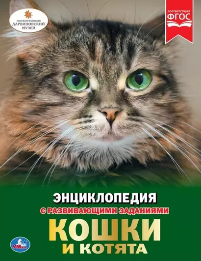 Кошки и котята. Энциклопедия с развивающими заданиями - фото 1