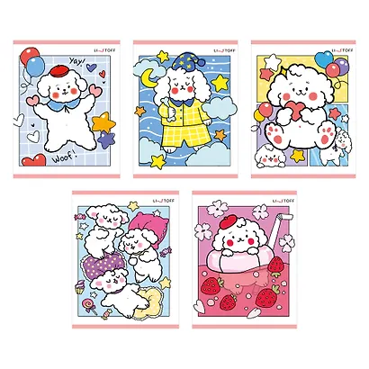 Тетрадь 48л кл. "Милаш" мел.картон, выб.лак, блестки "Серебро", ассорти - фото 1