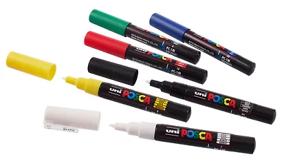 Маркеры акриловые 06цв "POSCA. Standard" 0,7мм, UNI - фото 6