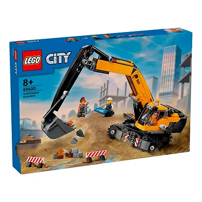 LEGO City: Жёлтый строительный экскаватор, 633 детали (60420) - фото 2