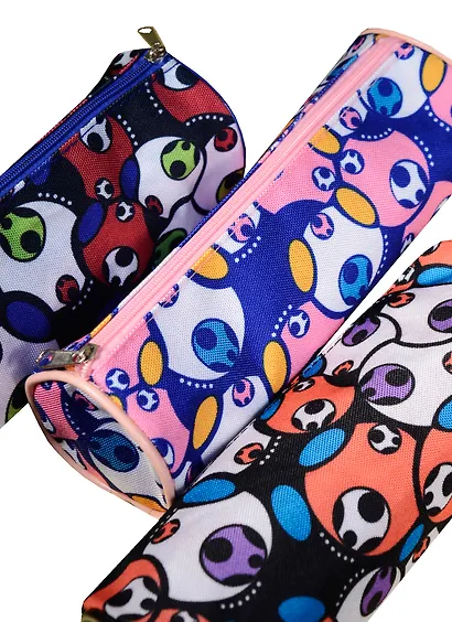 Пенал-тубус "Мячи", ткань, ассорти, Black Ant - фото 1