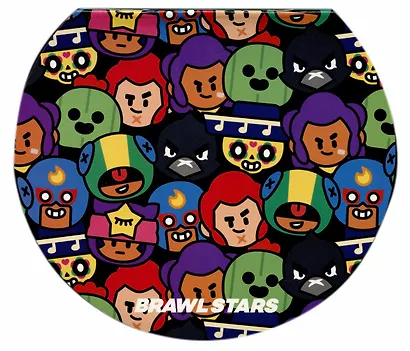 Блокнот 40 листов в клетку "Brawl Stars" фигурный, скрепка, в ассортименте - фото 4