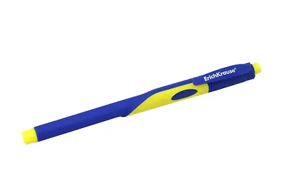 Шариковая ручка синяя 0,5 мм, ErgoLine Kids Stick&Grip Neon, Erich Krause - фото 3