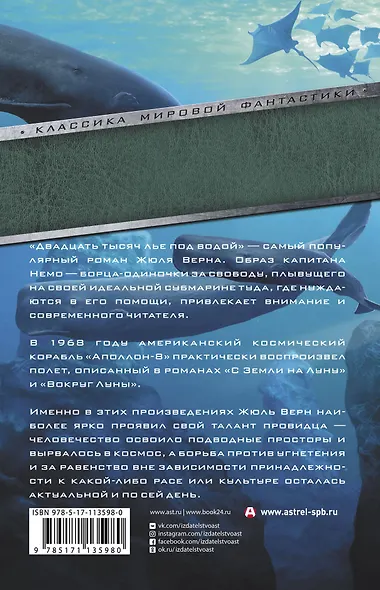Двадцать тысяч лье под водой. С Земли на Луну. Вокруг Луны - фото 2