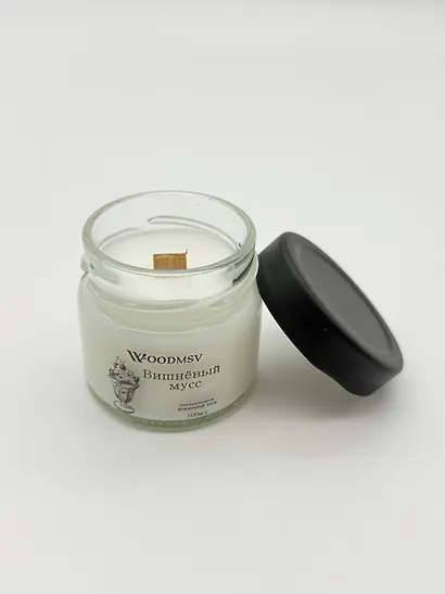 Свеча ароматическая Вишневый мусс (100мл) (100-ВМ) - фото 3