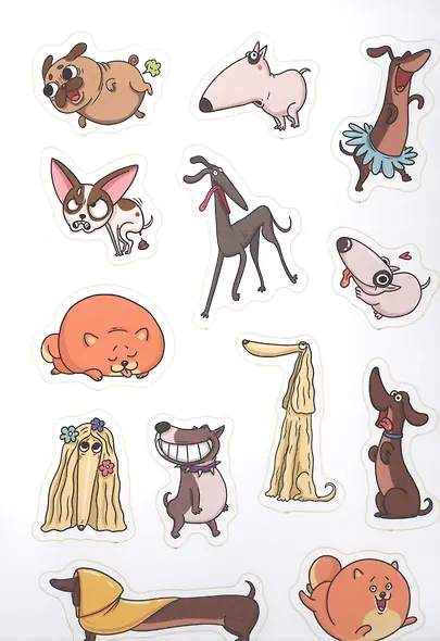 50 крутых стикеров "Песики-няшки" - фото 3