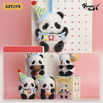 Коллекционный брелок с подвесом Panda Roll, серии "Праздничная панда", 13см, 12-52TOYS-202605, Blind Box, 52 Toys, 15+ - фото 1