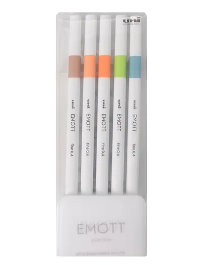 Линеры 05цв "EMOTT. Nature Color" 0,4мм, пласт.уп., UNI - фото 1