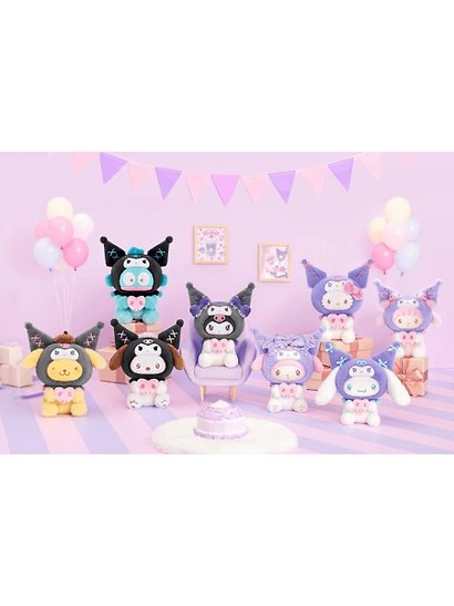 Фигурка Аниме Плюш Куроми Sanrio Family Party Series Blind box  (1шт) (15см) (TPT1) - фото 1