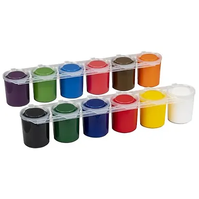 Краски акриловые "Остров Сокровищ", 25 мл, 12 цветов - фото 3