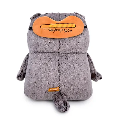 Мягкая игрушка Кот-подушка в маске для сна (32 см), Budi Basa - фото 4