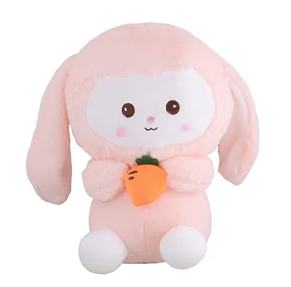 Мягкая игрушка Кролик с морковкой (30х21) - фото 3