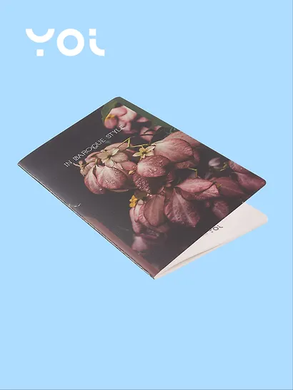 Тетрадь 134*230, 32 листа в клетку "Fleur", сшивка, Yoi - фото 2