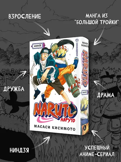 Наруто. Книга 8 (Том 22, 23, 24) - Перерождение. (Naruto). Манга - фото 4