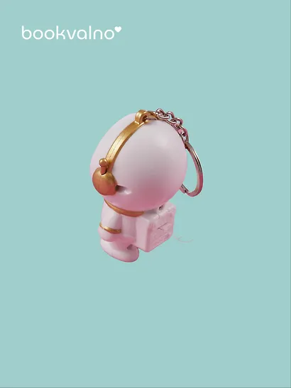 Брелок-фонарик Котик-космонавт (ПВХ) (5х4) - фото 3