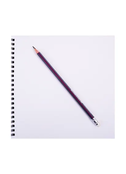 Скетчбук 195*195 20л "Ты - счастье" акварельн., с перф., 200г/м2, обл картон, тисн. фольг., широкая евроспираль - фото 3