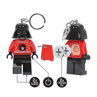 LGL-KE173H Брелок-фонарик для ключей LEGO Star Wars - Дарт Вейдер в свитере (Darth Vader Sweater), возраст 6+ - фото 6