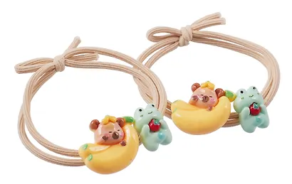 Набор резиночек «Капибара и лягушка», 2 штуки, пластик, Lafilaf - фото 4