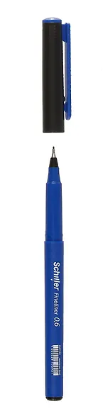 Ручка капиллярная Schiller, Fineliner, синяя 0,6 мм - фото 6