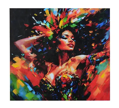 Набор для творчества. Алмазная мозаика с частичной выкладкой на подрамнике "Танцующая девушка", 30 х 30 см - фото 1