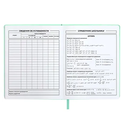 Дневник школьный Феникс+, "Мятный" - фото 8