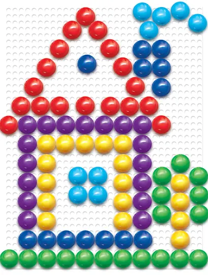 Мозаика "Бабочка" 20 элементов. Диаметр фишек 15 мм - фото 5