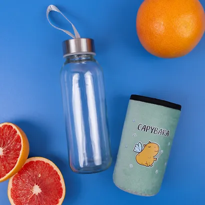 Бутылка в чехле велюр Капибара Фея (стекло) (300мл) (12-07229-CPBR-6) Bookvalno - фото 13