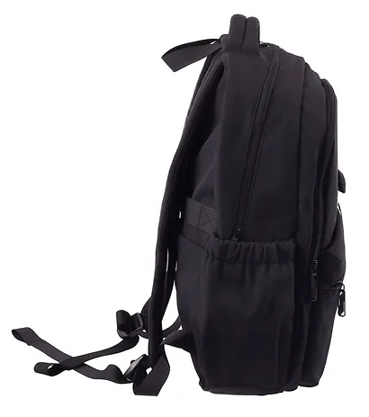 Рюкзак черный "Sun Eight" 47*32*14см, 2 отделение, 5 карманов, с брелоком - фото 6