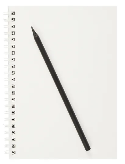 Скетчбук А5 20л "Метаморфозы" акварел. бумага, 200г/м2, черный тонир.картон, тиснение фольг. серебро, евроспираль - фото 3