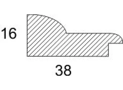 Багетная рама Anna 30*40см (цвет серебряный) 1041-BL - фото 3
