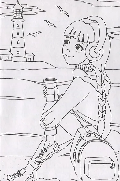 РАСКРАСКИ А5 эконом ВЕСЁЛЫЕ КАРТИНКИ. ДЛЯ ДЕВОЧЕК - фото 4