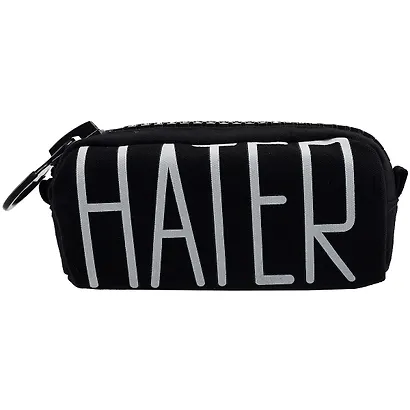 Пенал с большой молнией "Hater", 21.5 х 10.5 см - фото 2