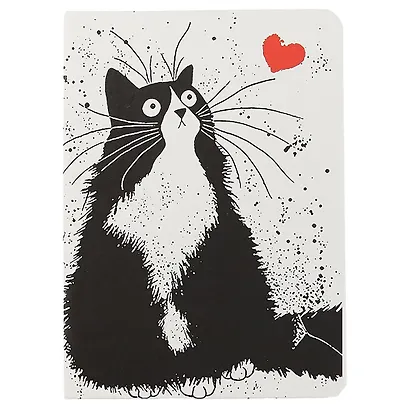 Книга для записей "Black&white cats" А6, 96 листов, клетка - фото 4