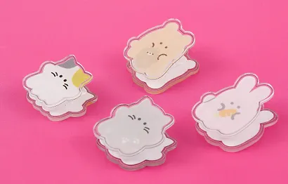 Зажимы для бумаг "Animals", 4 штуки, пластик, Yoi - фото 4