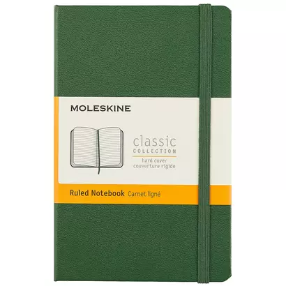 Записная книжка Moleskin Classic Pocket, твёрдая обложка, зелёная, 96 листов, А6 - фото 1