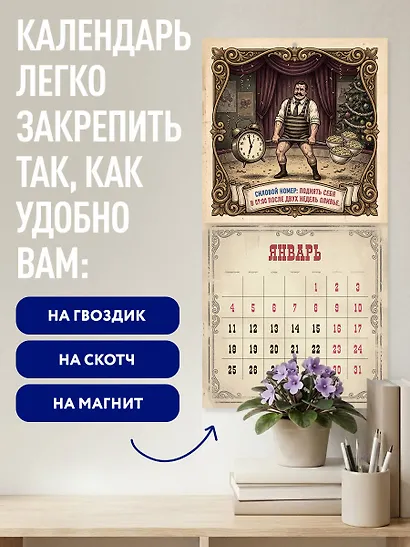 Цирк, да и только: шапито трудовых будней. Календарь настенный на 2027 год (300х300 мм) - фото 5
