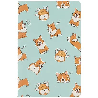 Тетрадь в клетку Kairui, Corgis woof, 32 листа, в ассортименте - фото 3