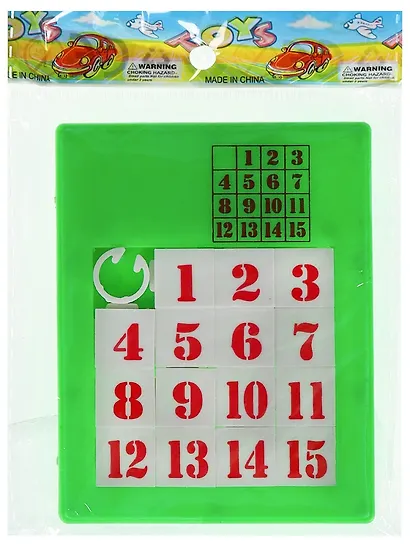 Головоломка "Пятнашки", 15 элементов, 2 цвета микс - фото 5