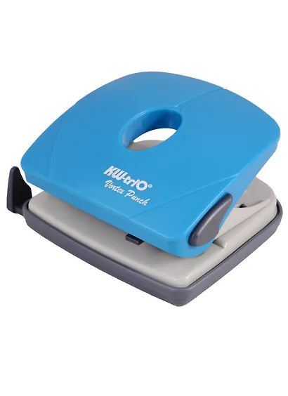 Дырокол 25 листов пластик, с линейкой - фото 4