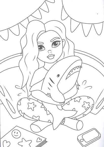 МОЯ РАСКРАСКА А4 чёрная. КЛАССНЫЕ ДЕВЧОНКИ - фото 4